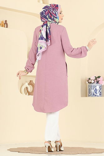 moda selvim Tunic 3081KTR750 Rose Dried - Thumbnail