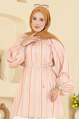 moda selvim Tunic 3089KTR750 Mustard - Thumbnail