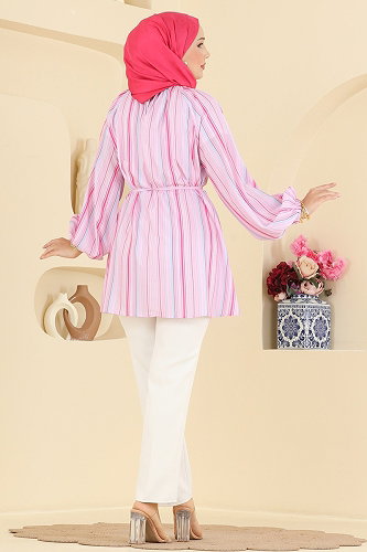 moda selvim Tunic 3089KTR750 Powder - Thumbnail