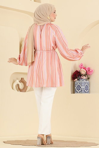 moda selvim بلوز تفاحي 3089KTR750 - Thumbnail