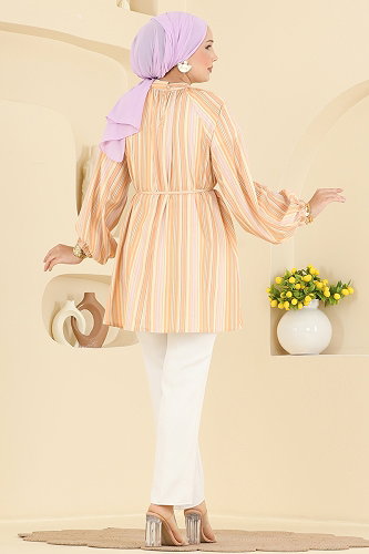 moda selvim Tunic 3089KTR750 Yellow - Thumbnail