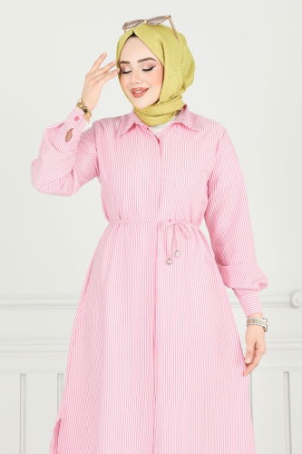 moda selvim Tunic 3106HBS856 Red - Thumbnail