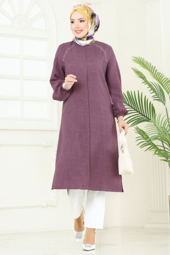 H.B.S. - Tunic 3124HBS856 Dark Lilac