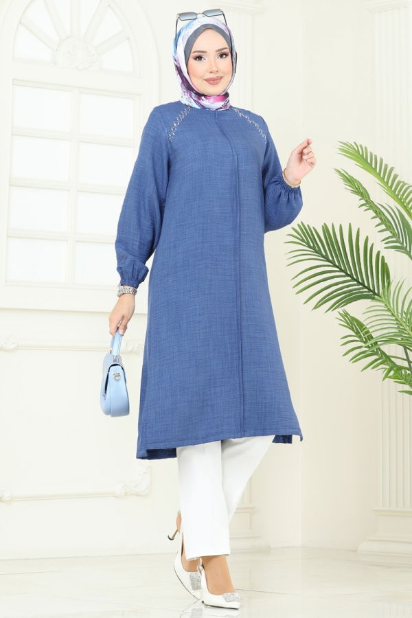 Modaselvim NET 20%+20% DISCOUNT IN THE CARD Tunic 3124HBS856 Indigo