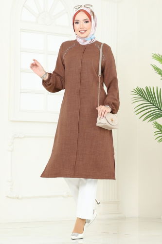 H.B.S. - Tunic 3124HBS856 Light Brown
