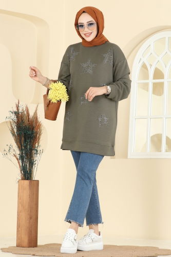 H.B.S. - Tunic 3225HBS856 Khaki