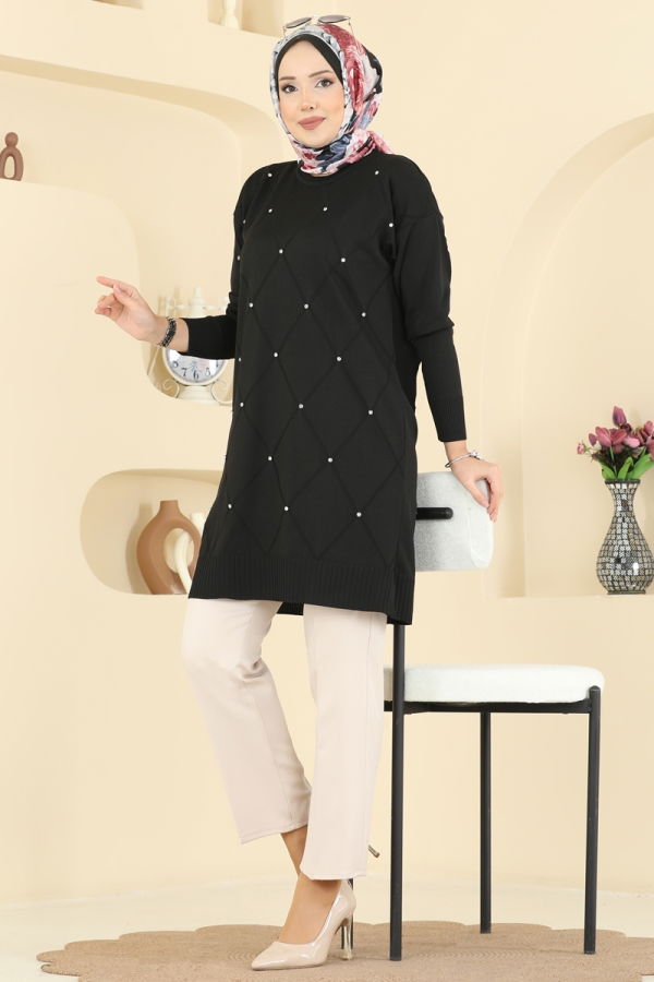 Modaselvim تونيكات بلوز أسود 3225UZ662