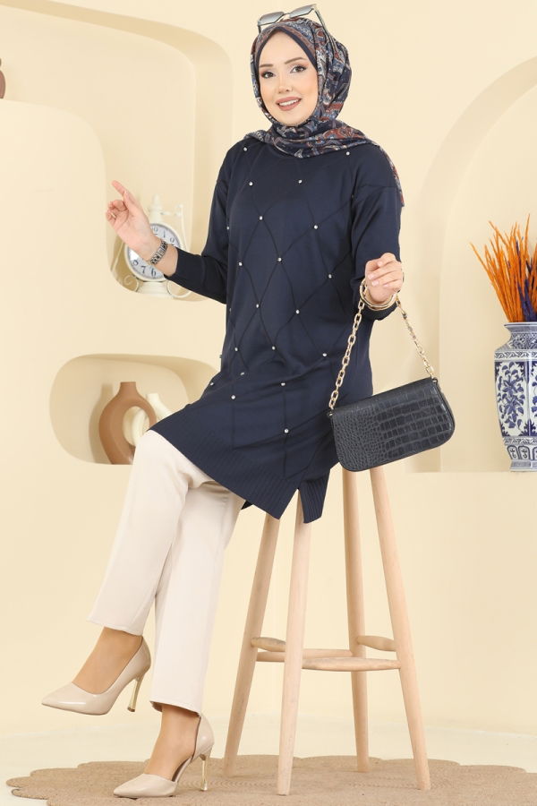Modaselvim Tunic Tunic 3225UZ662 Navy Blue