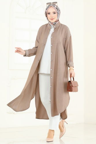 moda selvim Tunic 324HBS856 Dark Vision - Thumbnail