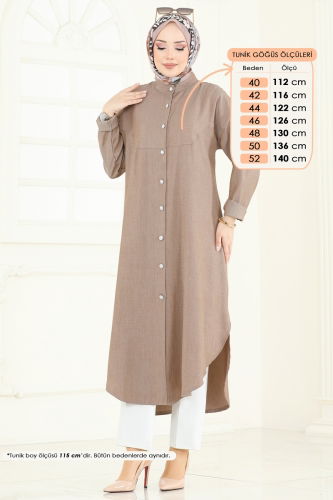 moda selvim Tunic 324HBS856 Dark Vision - Thumbnail
