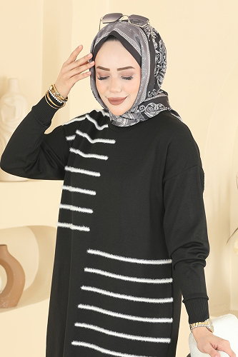 moda selvim بلوز أسود 3281NVX1208 - Thumbnail