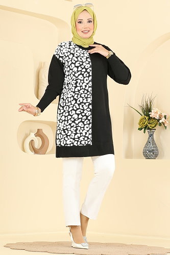 moda selvim بلوز أسود 3291NVX1208 - Thumbnail