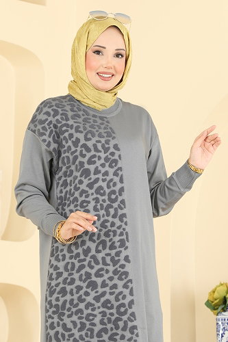 moda selvim بلوز رمادي 3291NVX1208 - Thumbnail