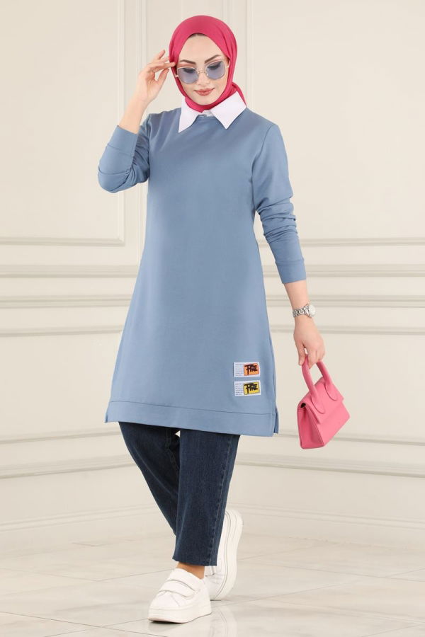 Modaselvim BIG SEASON DISCOUNT Tunic 3333ASY563 Blue