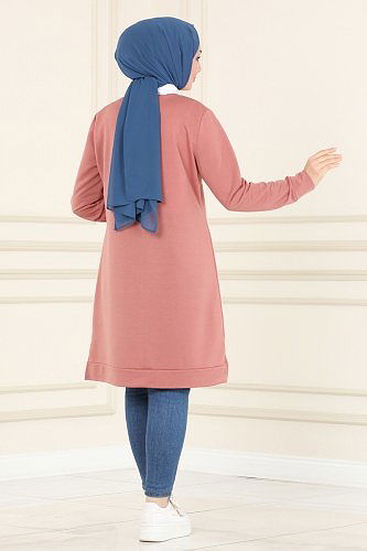 moda selvim Tunic 3333ASY563 Rose Dried - Thumbnail