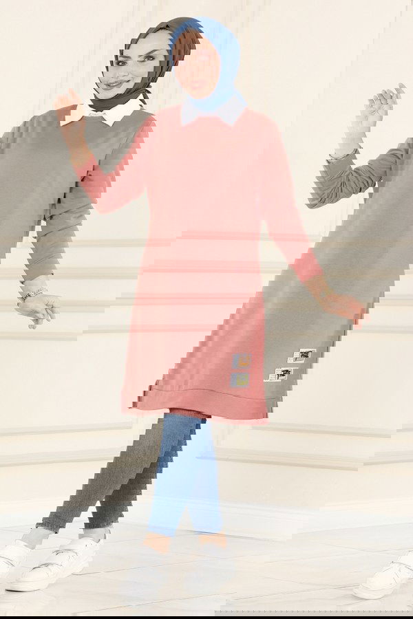 Modaselvim خصم صافٍ20%+20% في سلة التسوق بلوز وردي 3333ASY563