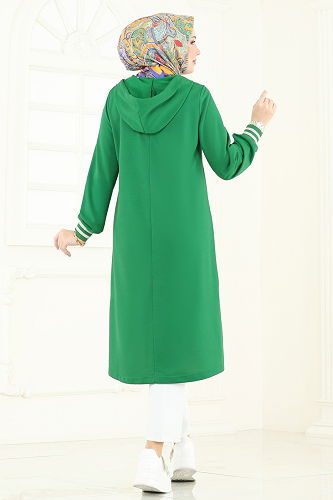 moda selvim Tunic 399DVL817 Benetton Green - Thumbnail