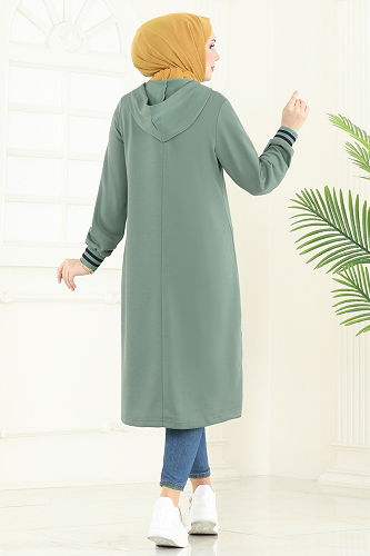 moda selvim Tunic 399DVL817 Mint - Thumbnail