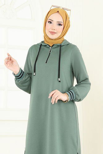 moda selvim Tunic 399DVL817 Mint - Thumbnail