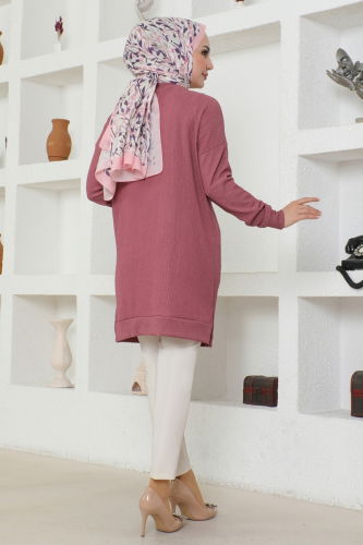 moda selvim Tunic 4004YNS793 Dried Rose - Thumbnail