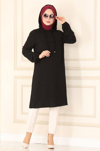 moda selvim 4005BM387 اسود - Thumbnail