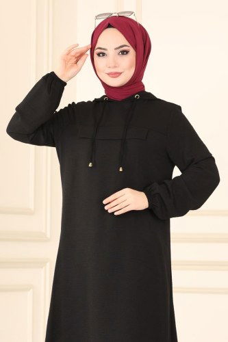 moda selvim 4005BM387 اسود - Thumbnail