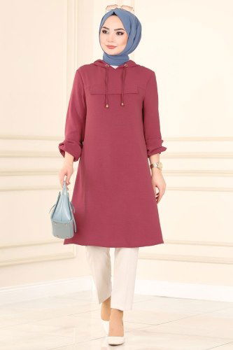 B.M.R. - Tunic 4005BM387 Dark Dusty Rose
