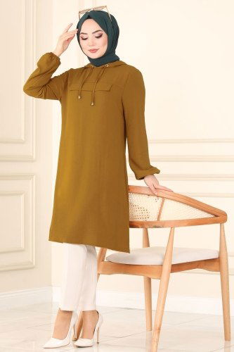 moda selvim 4005BM387 كبريتي - Thumbnail