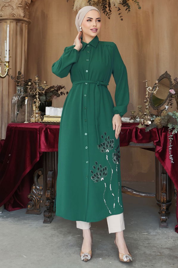 Modaselvim BIG SEASON DISCOUNT Tunic 4028YQ722 Emerald