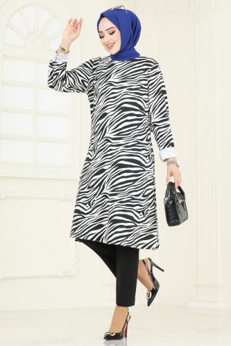 P.R.M. - Tunic 4031PM271 Zebra & Black