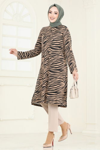 moda selvim Tunic 4031PM271 Zebra Vision - Thumbnail