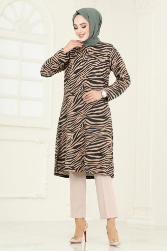 moda selvim Tunic 4031PM271 Zebra Vision - Thumbnail