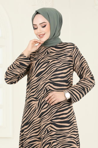 moda selvim Tunic 4031PM271 Zebra Vision - Thumbnail