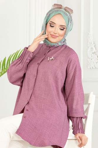 moda selvim Tunic 4033TEG847 Dried Rose - Thumbnail