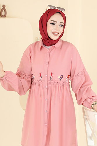 moda selvim Tunic 4060ASN888 Rose Dried - Thumbnail