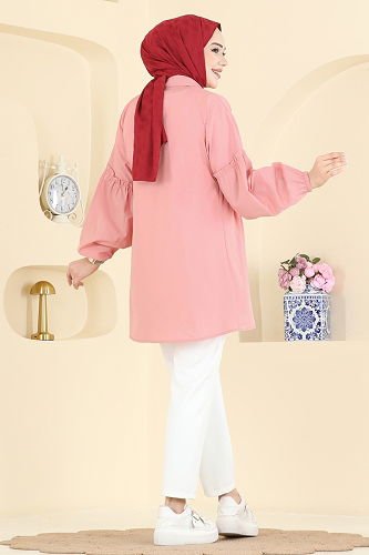 moda selvim Tunic 4060ASN888 Rose Dried - Thumbnail