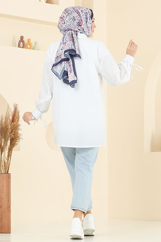 moda selvim بلوز سكري 4101PM271 - Thumbnail