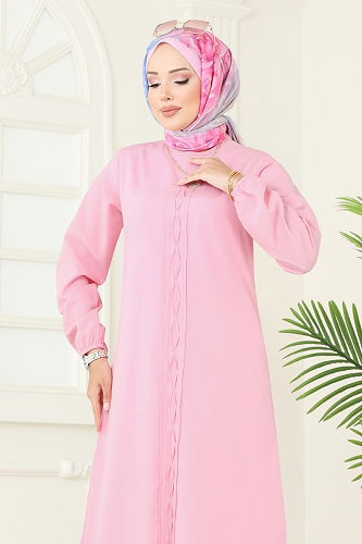 moda selvim Tunic 4109PM271 Pink - Thumbnail