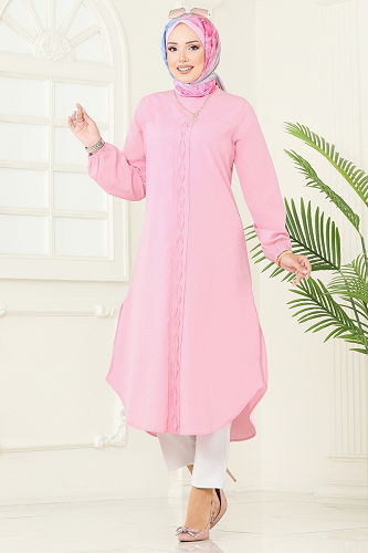 moda selvim Tunic 4109PM271 Pink - Thumbnail