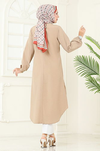 moda selvim بلوز بيج 4109PM271 - Thumbnail