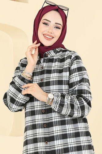 moda selvim بلوز أسود 4123PM271 - Thumbnail