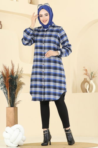 P.R.M. - Tunic 4123PM271 Saxe