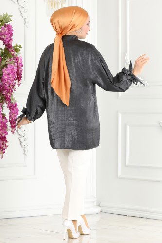 moda selvim Tunic 4204MGZ859 Anthracite - Thumbnail