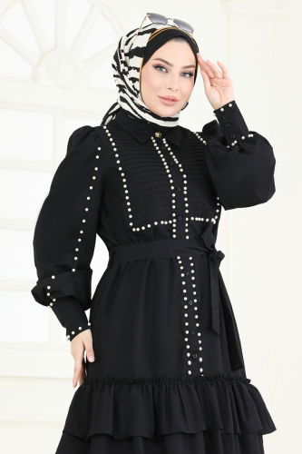 moda selvim بلوز أسود 4253JNF844 - Thumbnail