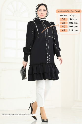 moda selvim بلوز أسود 4253JNF844 - Thumbnail