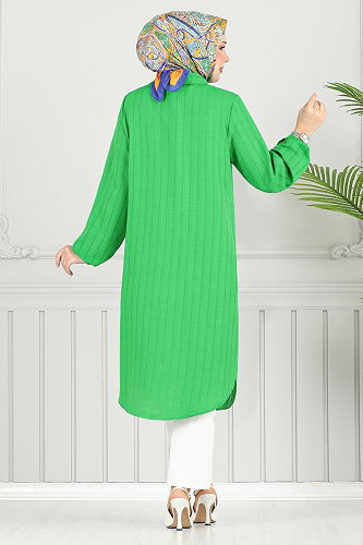 moda selvim Tunic 4448KTR927-M Benetton Green - Thumbnail
