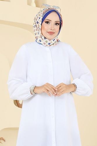 moda selvim بلوز سكري 4517PM271 - Thumbnail