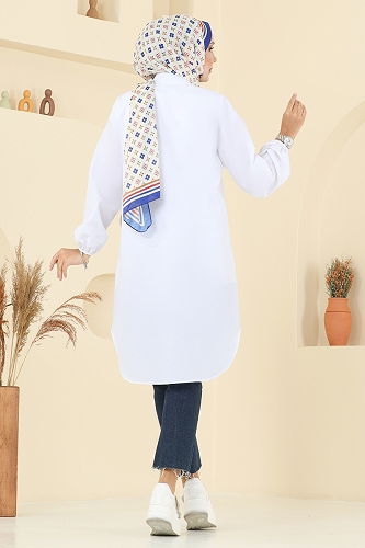 moda selvim بلوز سكري 4517PM271 - Thumbnail