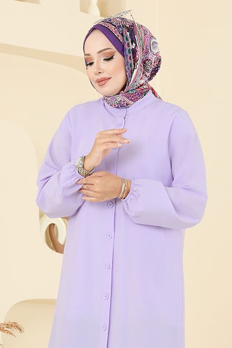 moda selvim Tunic 4517PM271 Lilac - Thumbnail