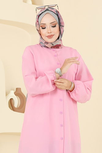 moda selvim Tunic 4517PM271 Powder - Thumbnail